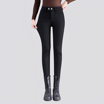 Caroline - Pantaloni termo groși și stilați pentru femei