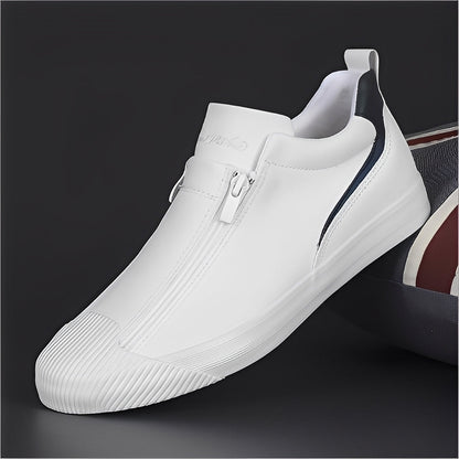 Marcus - Pantofi din piele pentru bărbați cu fermoar dublu