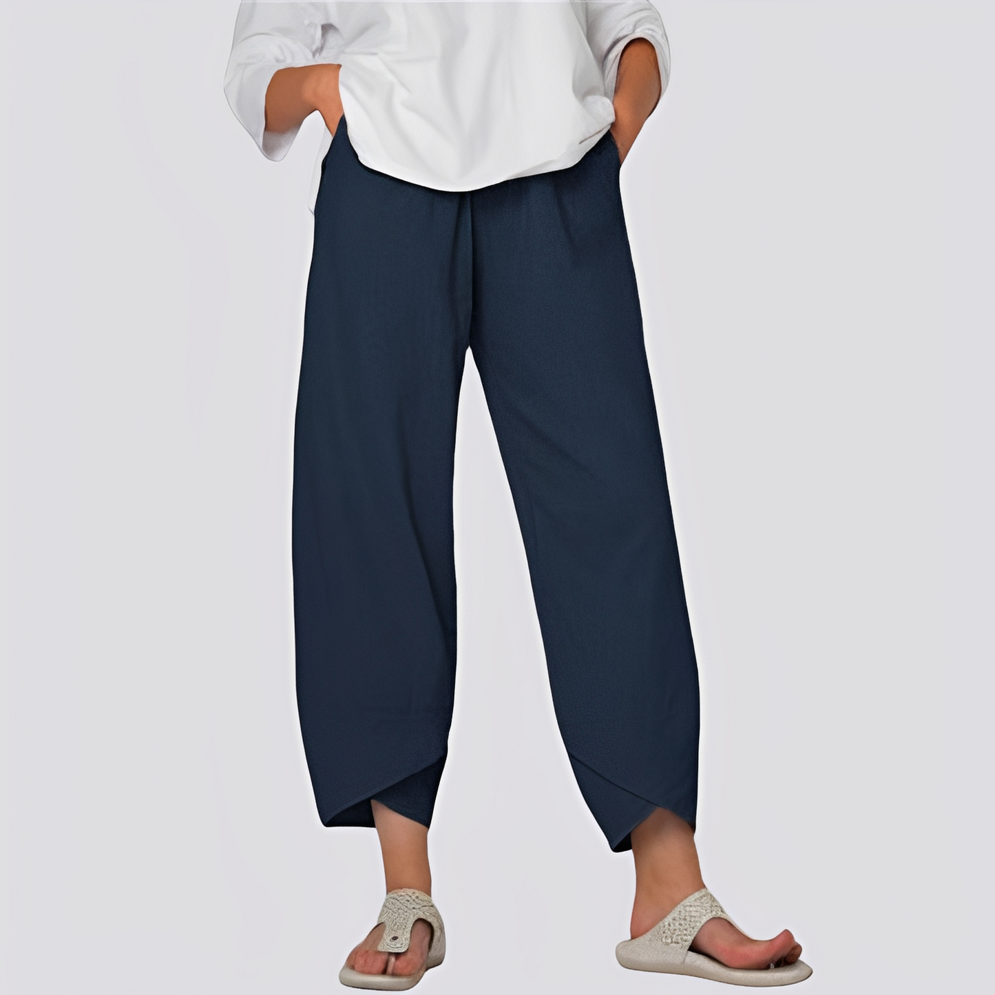 Jessica - Pantaloni eleganți cu crac larg pentru femei