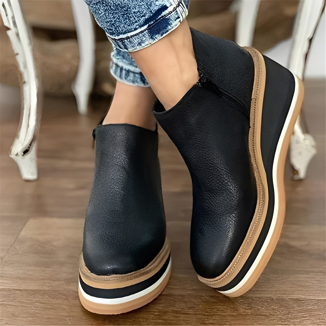 Lyana - Botine de iarnă cu fermoar pentru femei