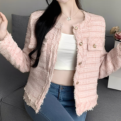 Rexanne - Jachetă scurtă la modă cu buzunare pentru femei