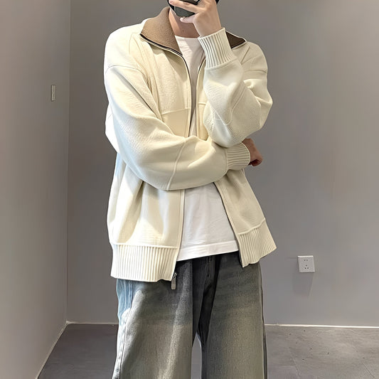 Henry - Cardigan modern, tricotat lejer pentru bărbați