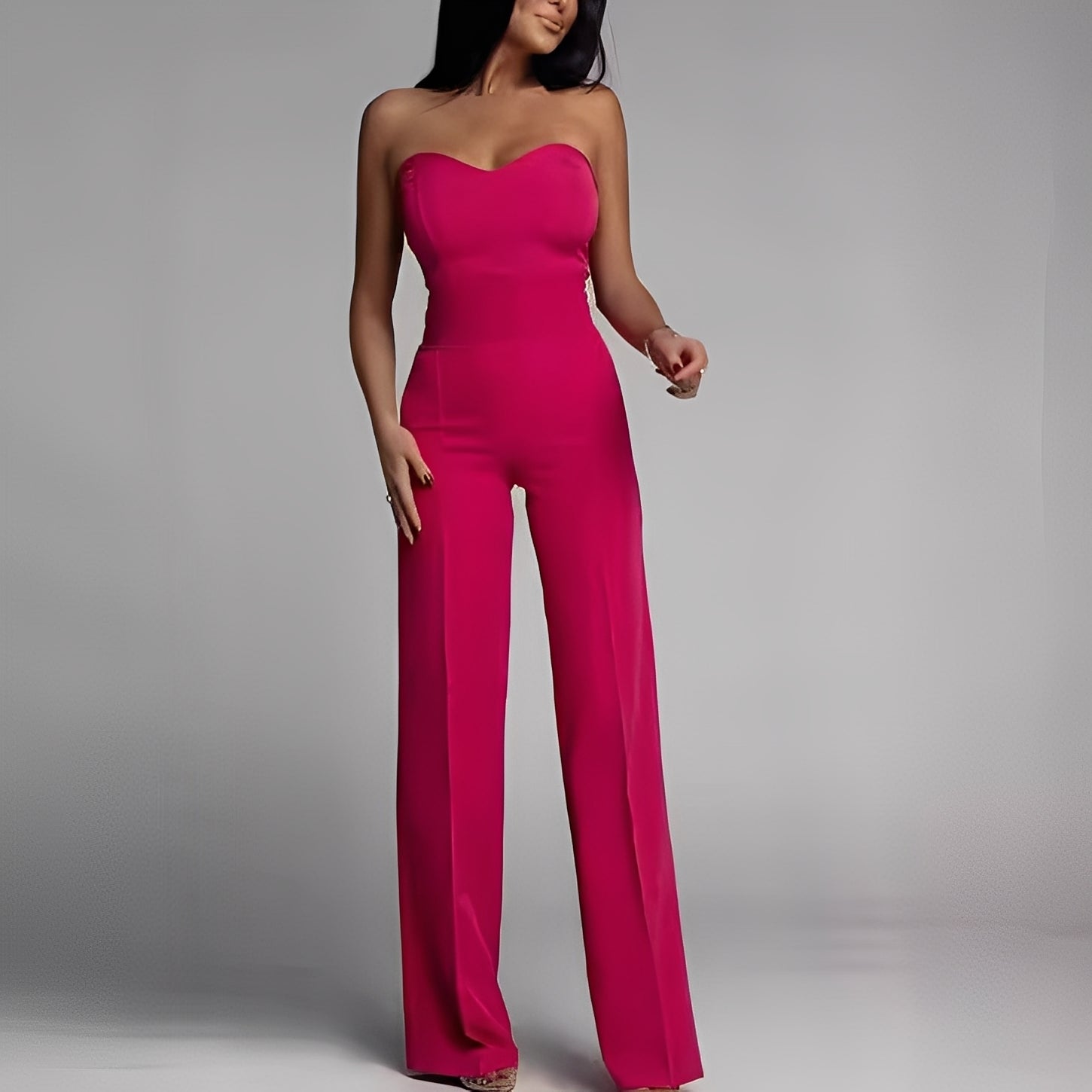 Briley - Elegant, formal, fără bretele, salopetă pentru dame