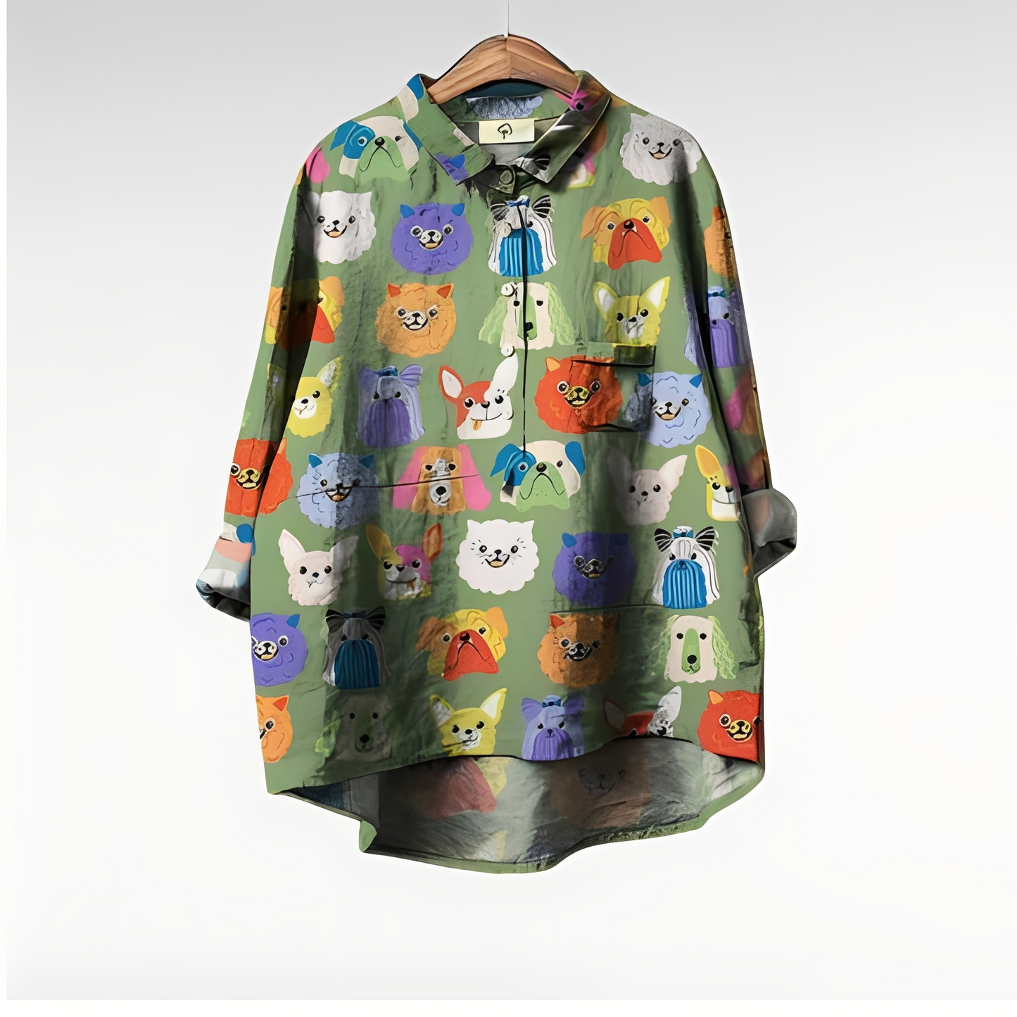 Eyden - Cămașă artistică cu mâneci lungi pentru femei