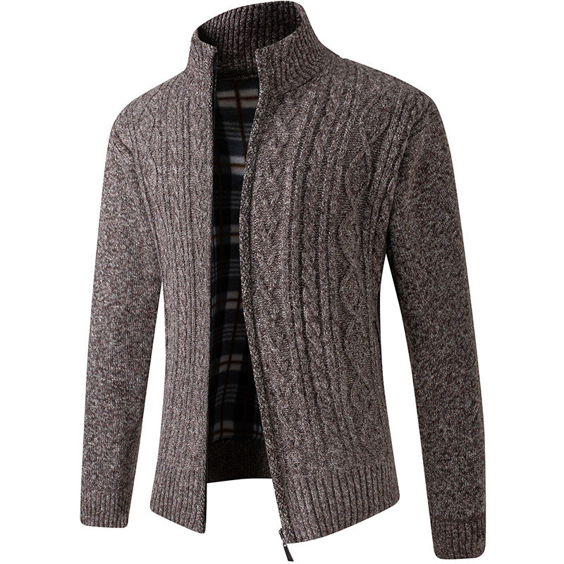 Jeffery - Cardigan stil elegant din catifea pentru bărbați