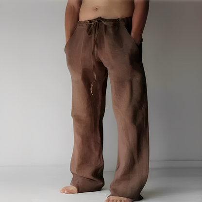 Kirk - Pantalon larg cu șnur stilat pentru bărbați