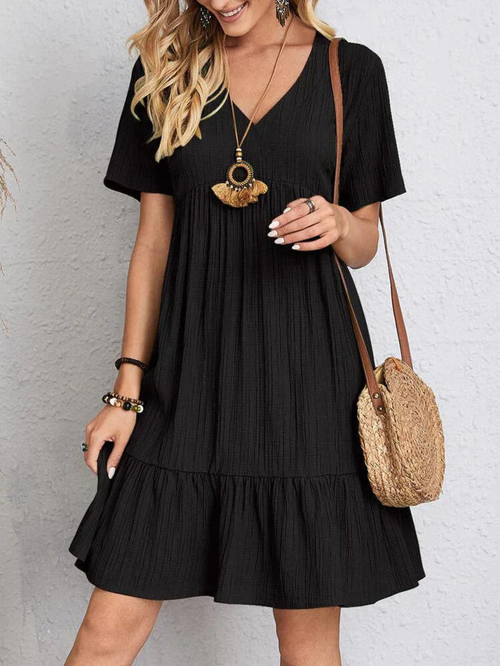 Julia - Rochie V-Neck Feminină și Fluidă