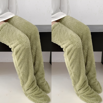 Camellia - Șosete de iarnă calde, peste genunchi, pentru femei