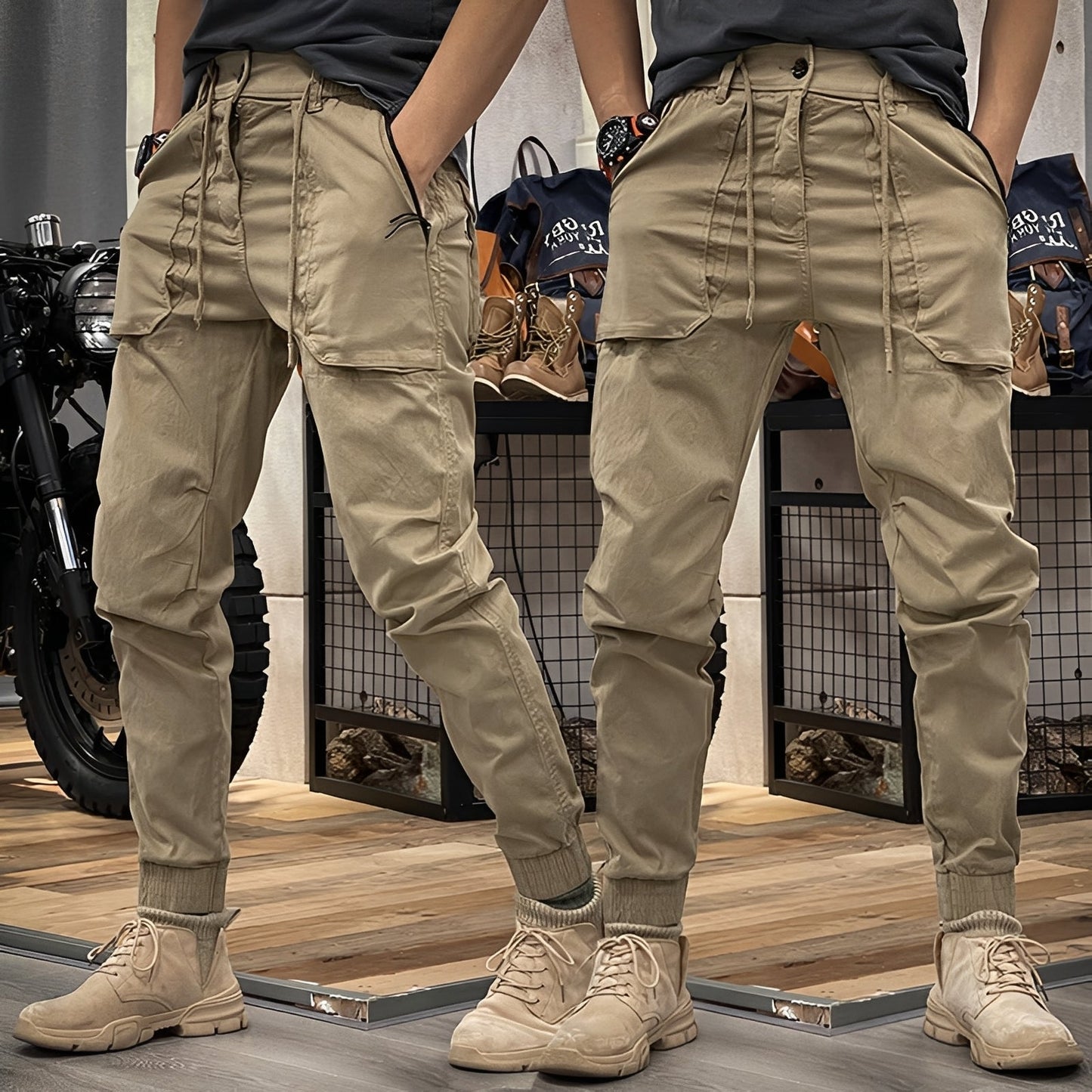 Jonelle - Pantalon cargo extensibil pentru bărbați