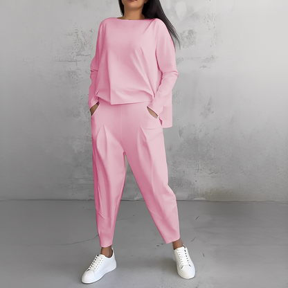 Lilian - Ansamblu cămașă și pantalon la modă pentru femei