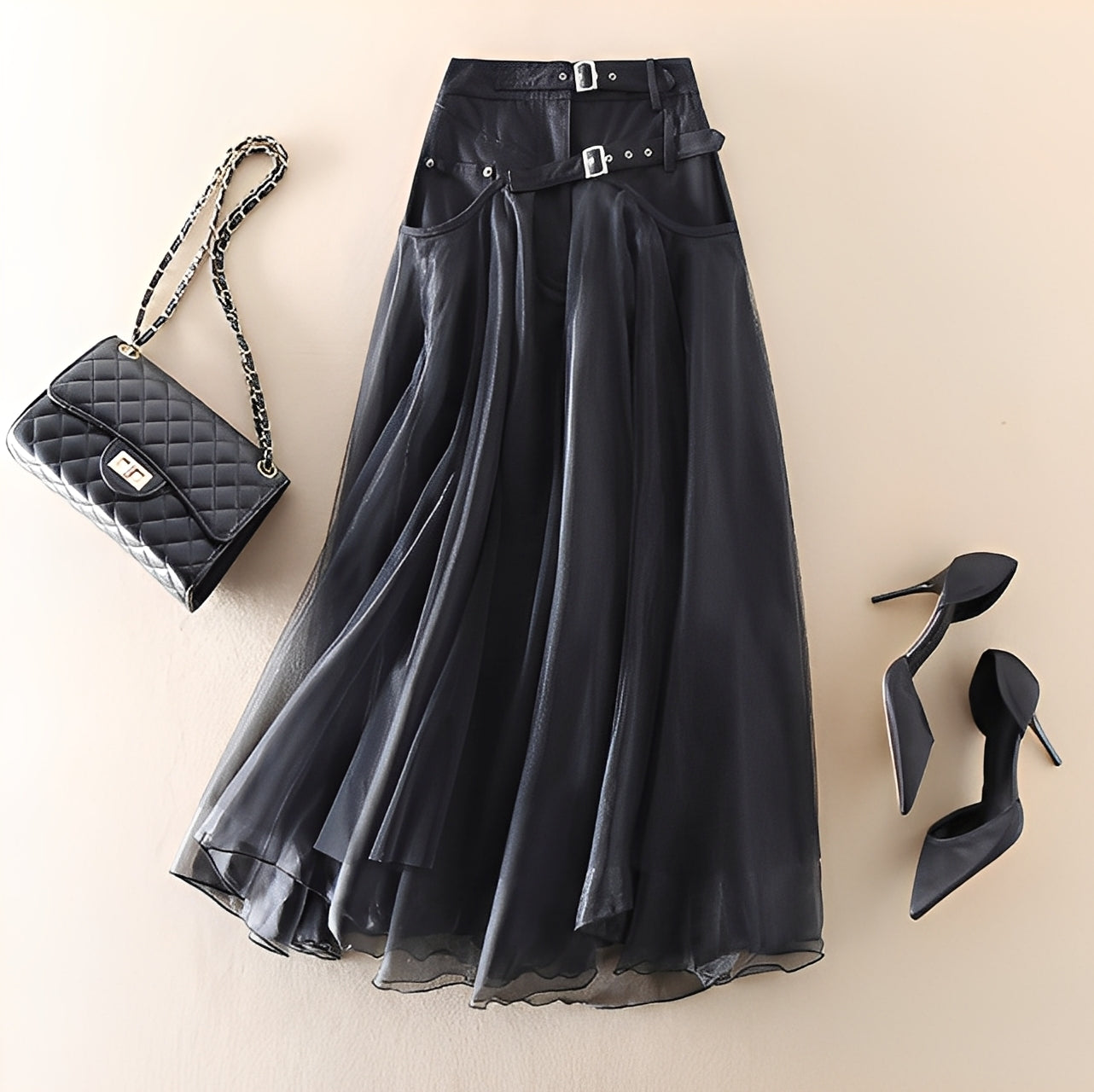 Emmeline - Fustă modernă din material tulle pentru dame