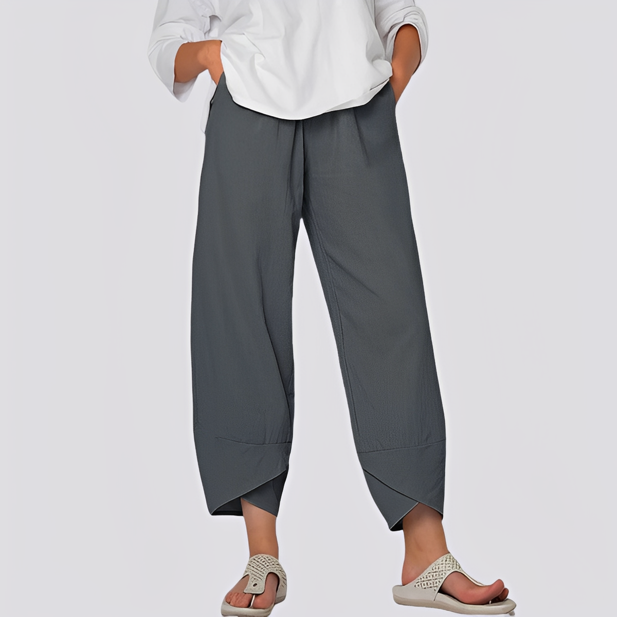 Jessica - Pantaloni eleganți cu crac larg pentru femei