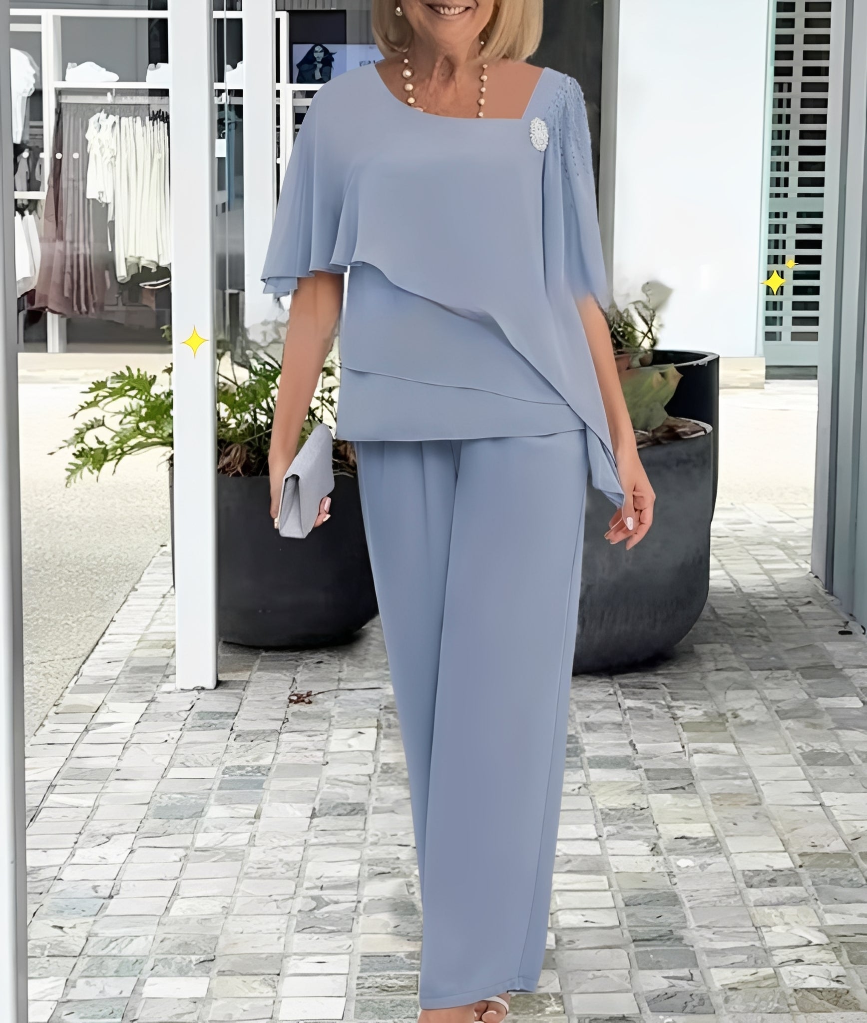 Leah - Set elegant, lejer din două piese pentru femei