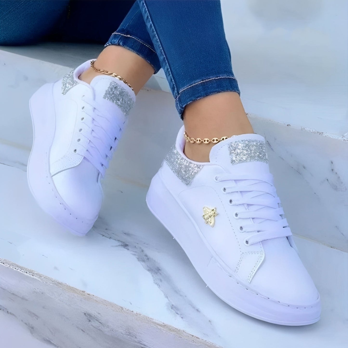 Aleena - Adidași eleganți, strălucitori pentru femei