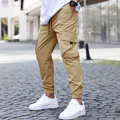 Ollie - Pantaloni cargo jogging casual, elastici, pentru bărbați