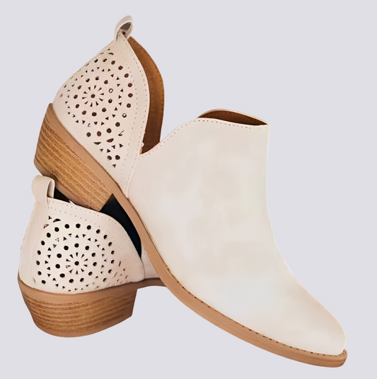Megan - Pantofi din piele retro eleganți pentru femei