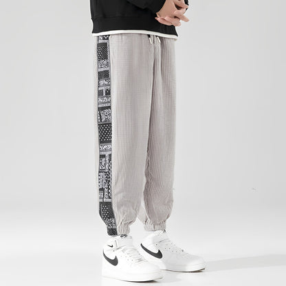 George - Lejeră, pantaloni de trening din cord pentru bărbați