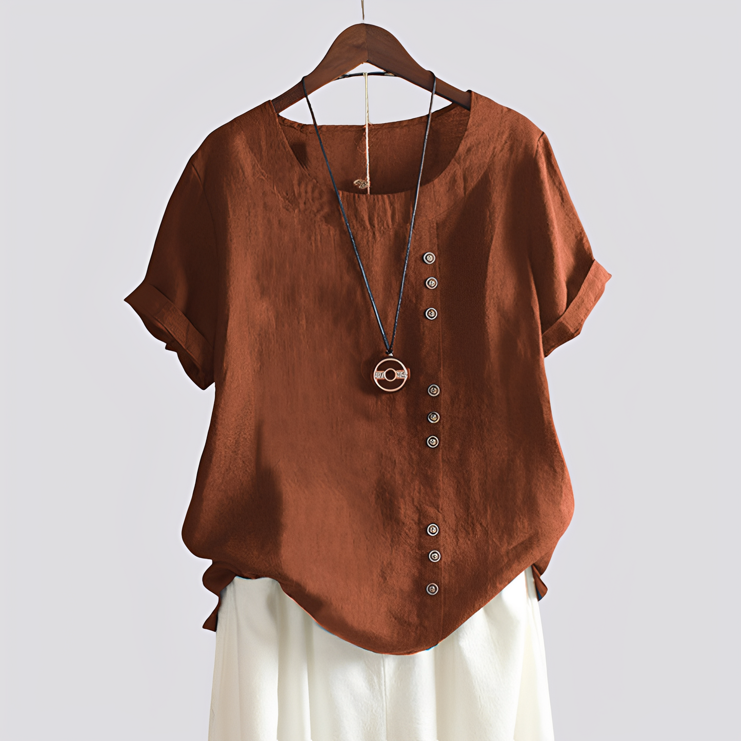 Isabelle - Tricou confortabil cu mâneci scurte pentru femei