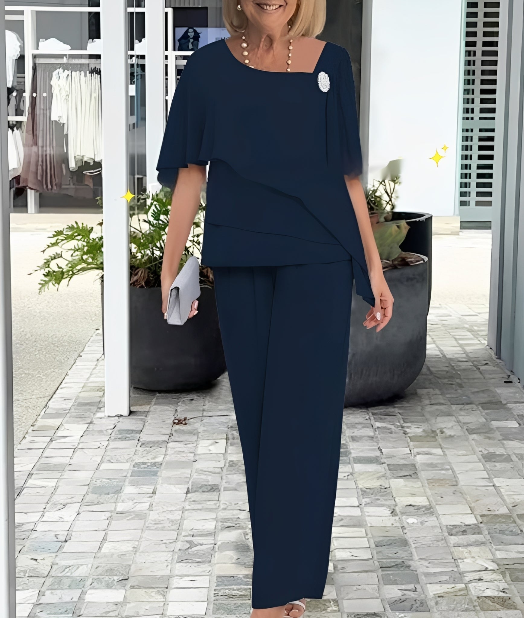 Leah - Set elegant, lejer din două piese pentru femei
