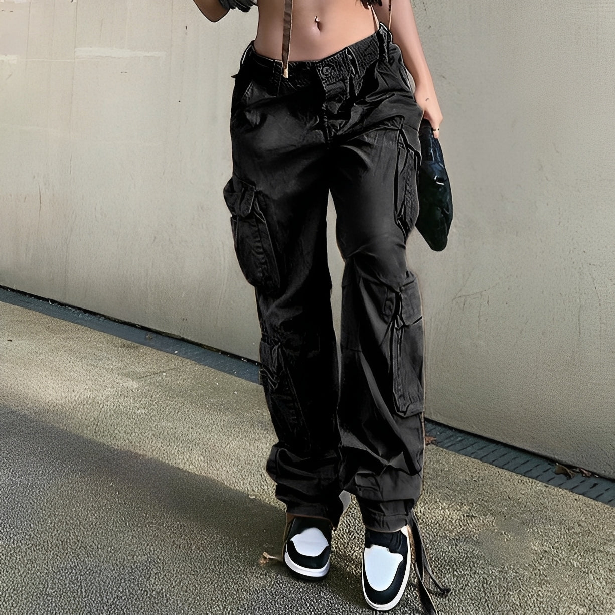 Lauren - Pantaloni cargo stilat pentru femei