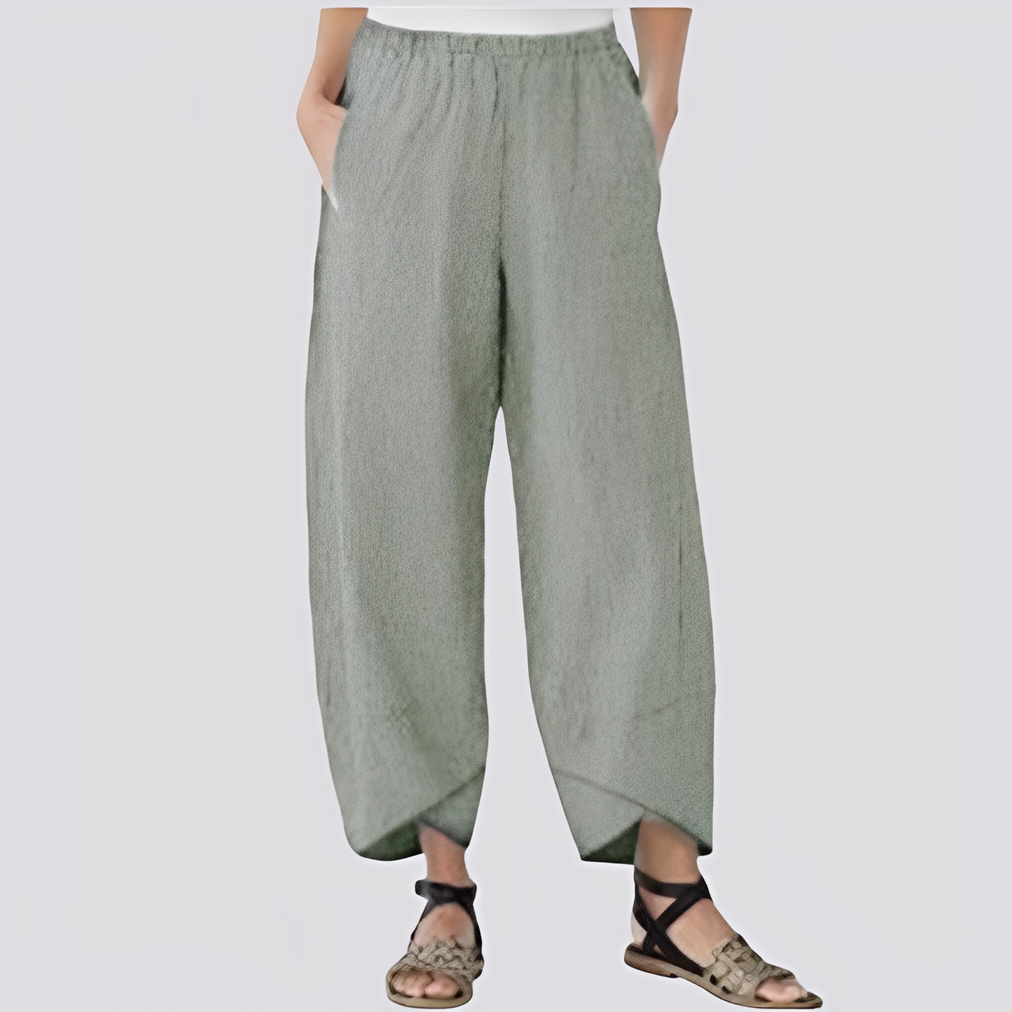 Jessica - Pantaloni eleganți cu crac larg pentru femei