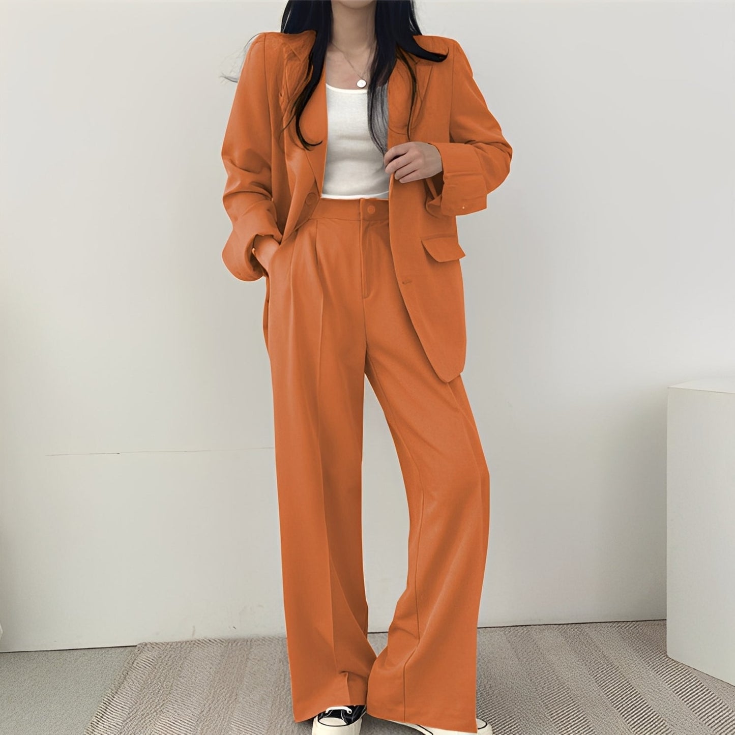 Meghan - Costum elegant din tweed pentru femei