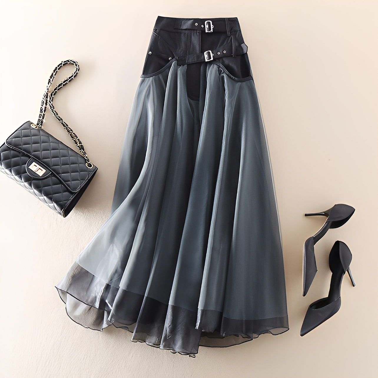 Emmeline - Fustă modernă din material tulle pentru dame