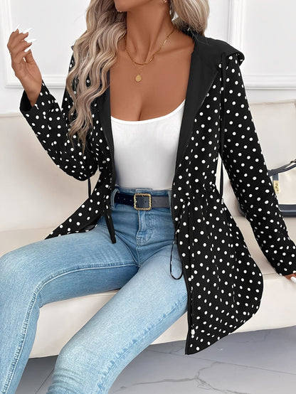 Jennelle - Jachetă reversibilă stilată cu glugă pentru femei