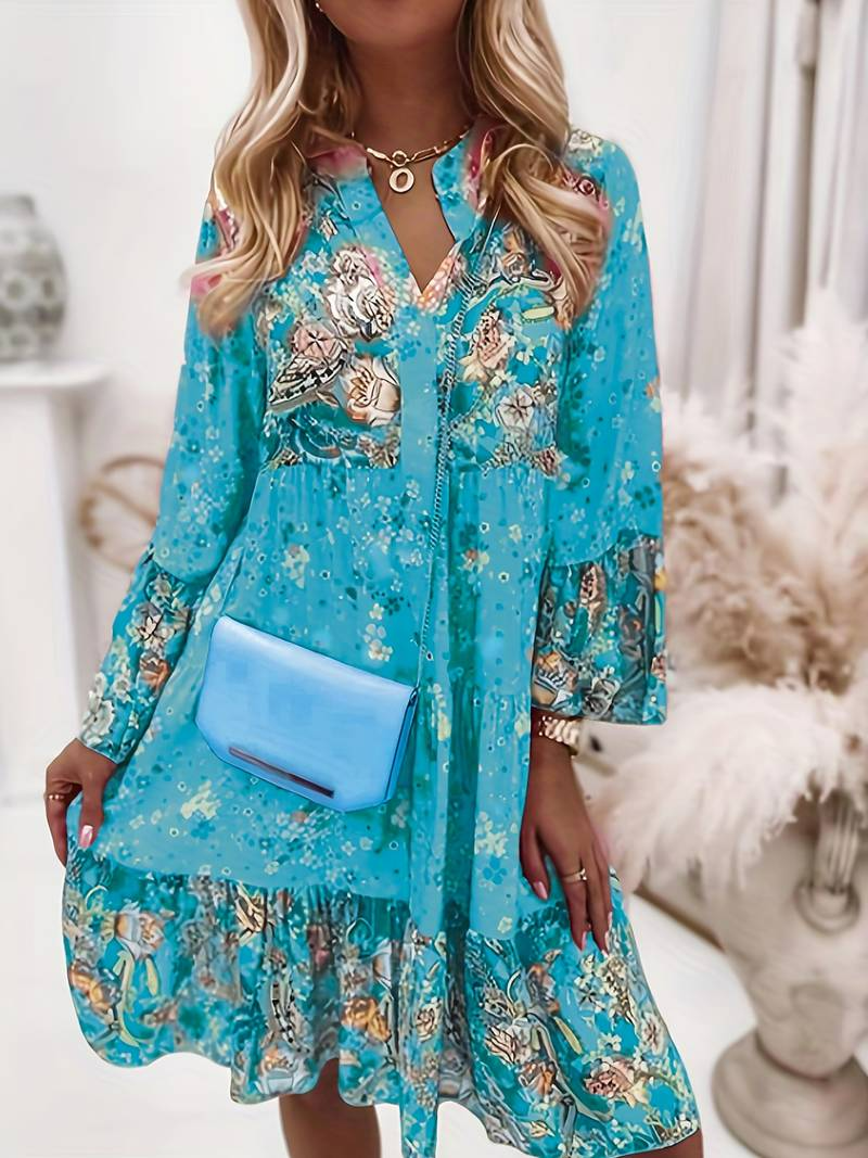 Liora – Rochie boho cu croială fluidă și eleganță florală