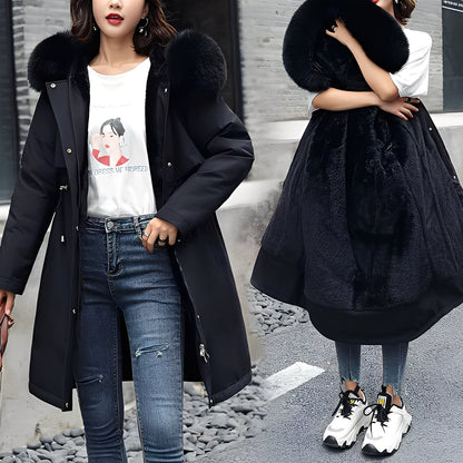 Evette - Stilouos, călduros, manta vătuit cu glugă pentru dame