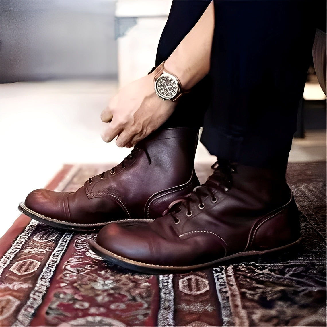 Garrick - Cizme vintage robuste