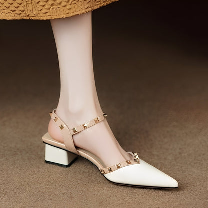 Paula - Pantofi eleganți cu nasturi ascuțiți pentru femei