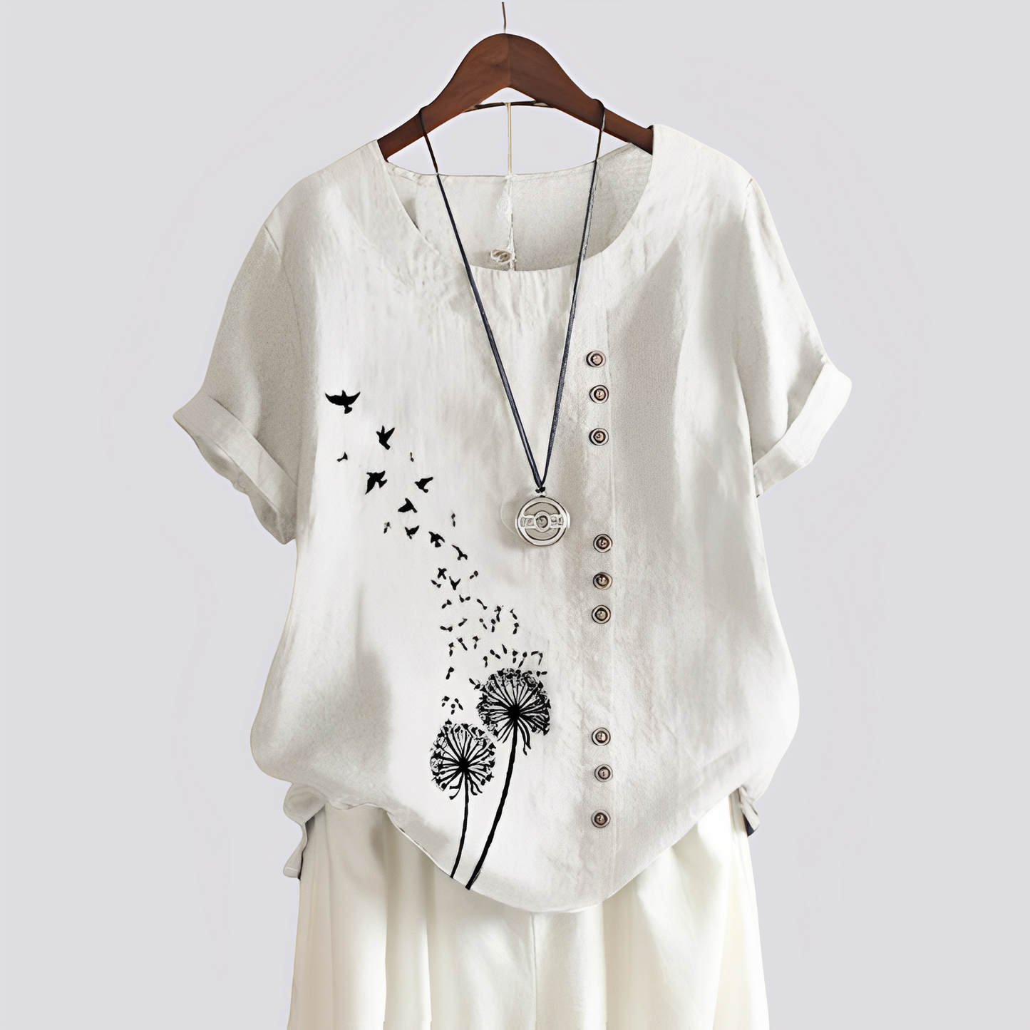 Isabelle - Tricou confortabil cu mâneci scurte pentru femei