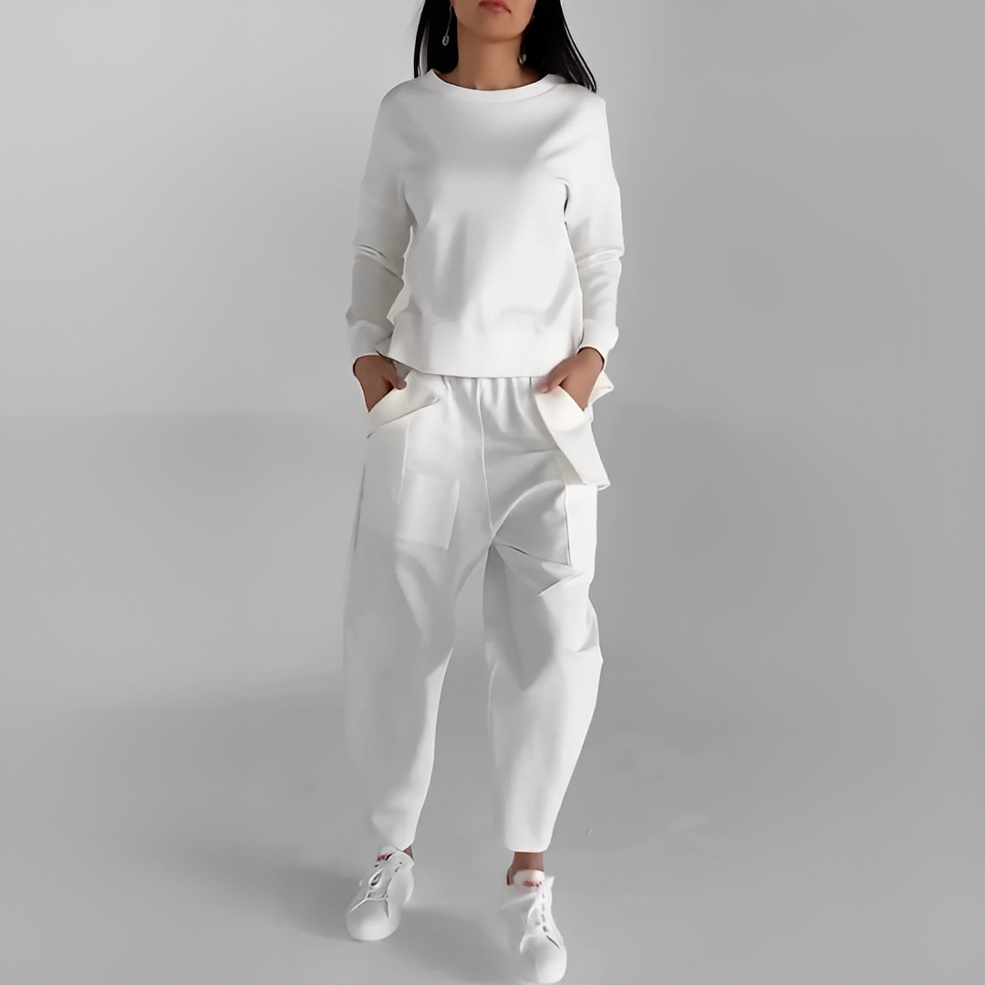 Lilian - Ansamblu cămașă și pantalon la modă pentru femei