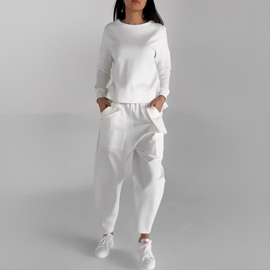 Lilian - Ansamblu cămașă și pantalon la modă pentru femei