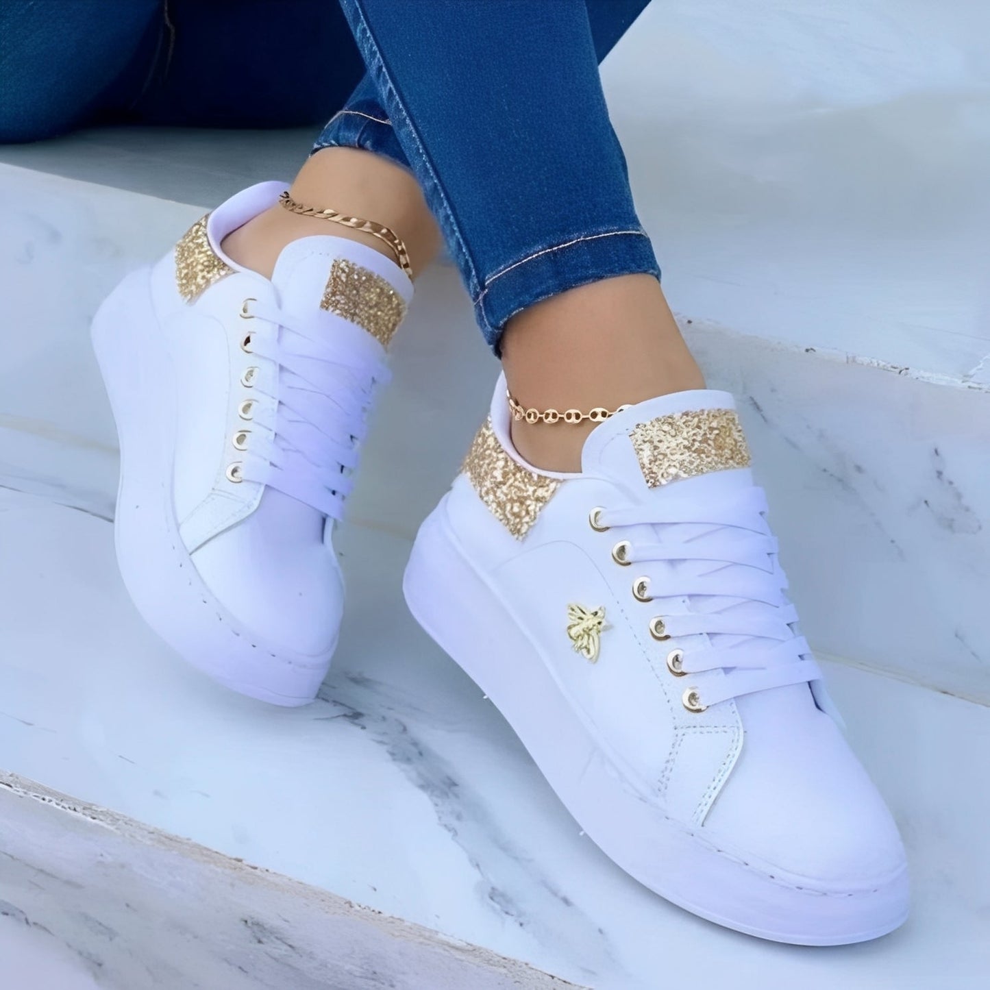 Aleena - Adidași eleganți, strălucitori pentru femei