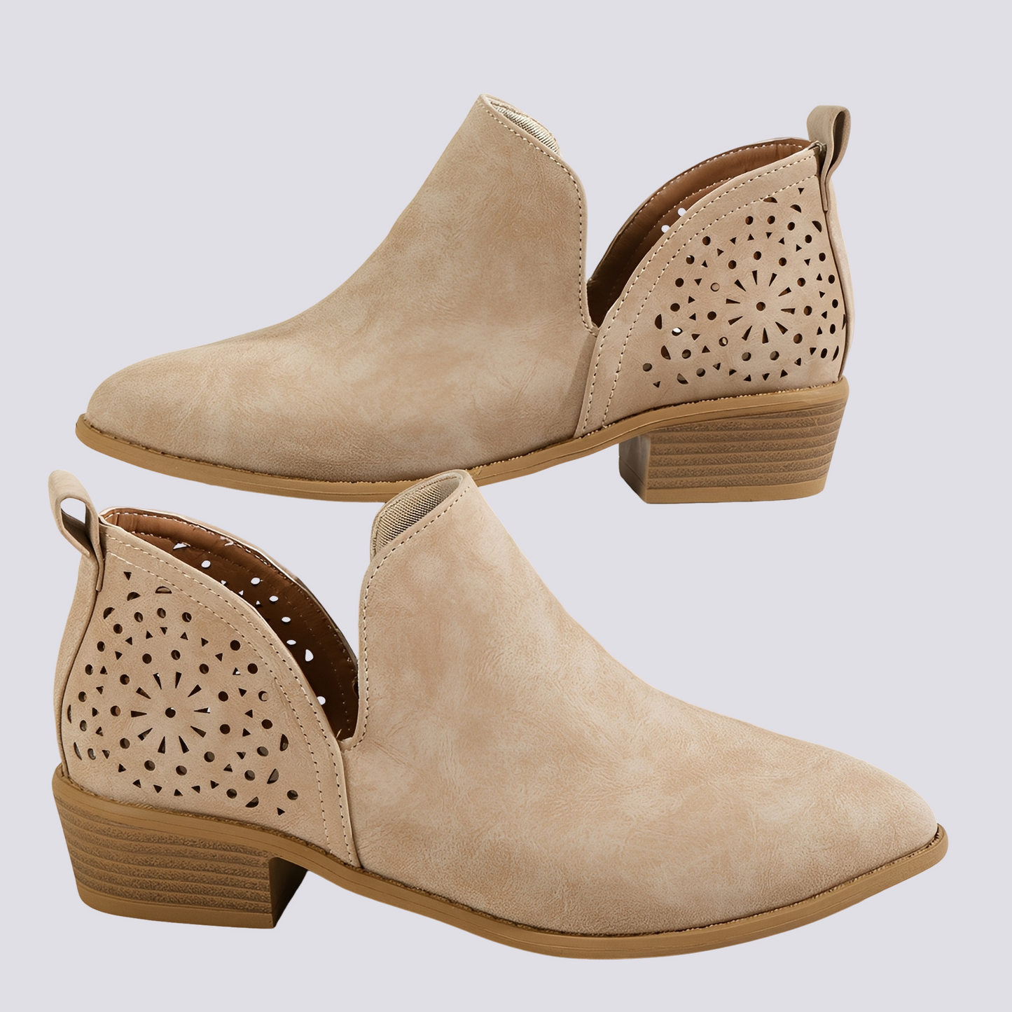 Megan - Pantofi din piele retro eleganți pentru femei