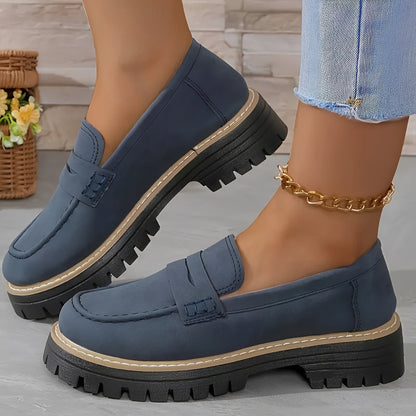 Elise - Stiluri mate platformă Loafer pentru dame