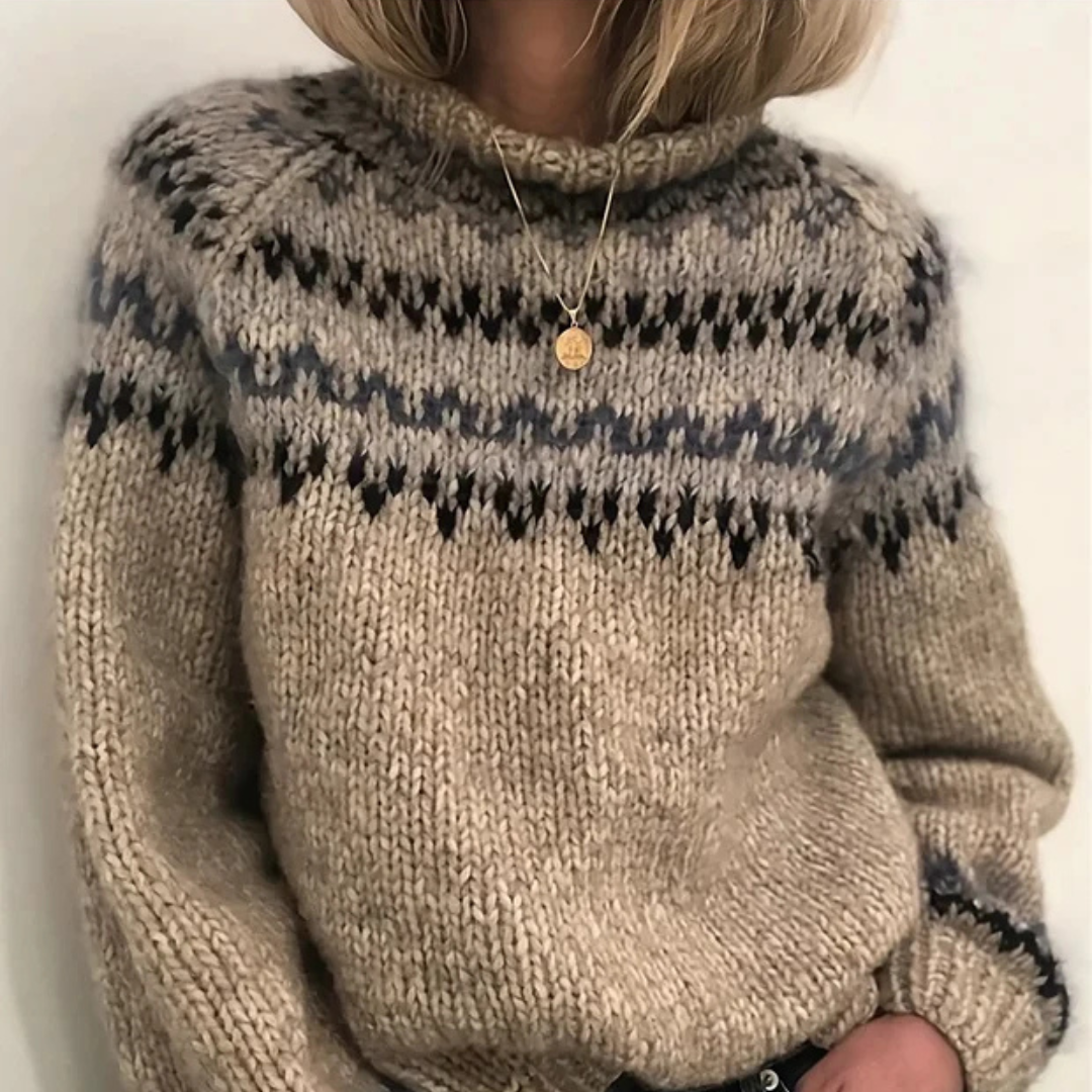 Oona - Pulover elegant și cald cu guler înalt