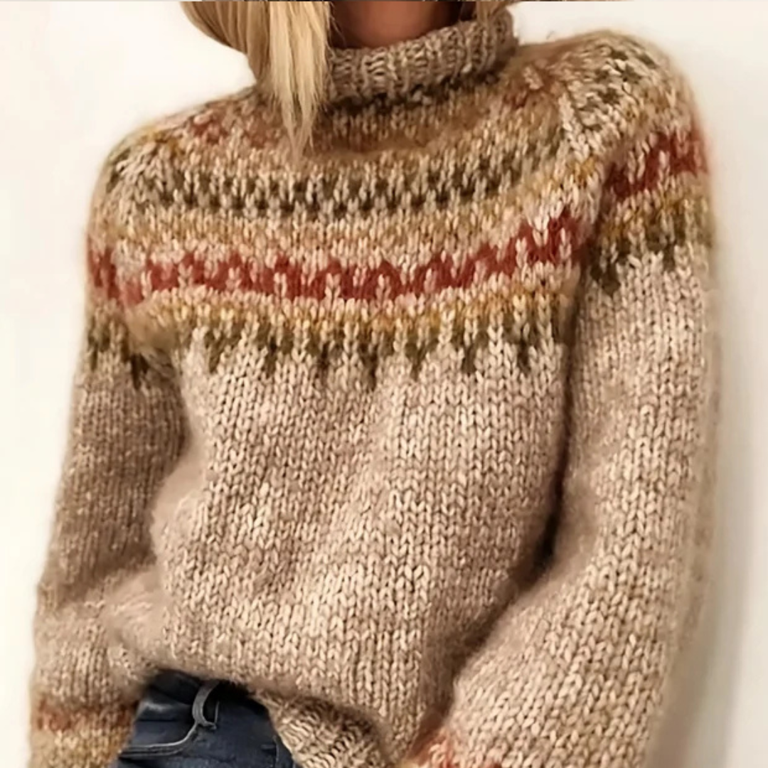 Oona - Pulover elegant și cald cu guler înalt