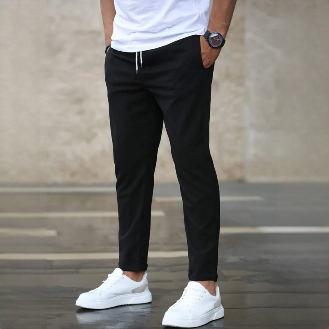 Nico - Pantaloni stilati și confortabili din material elastic