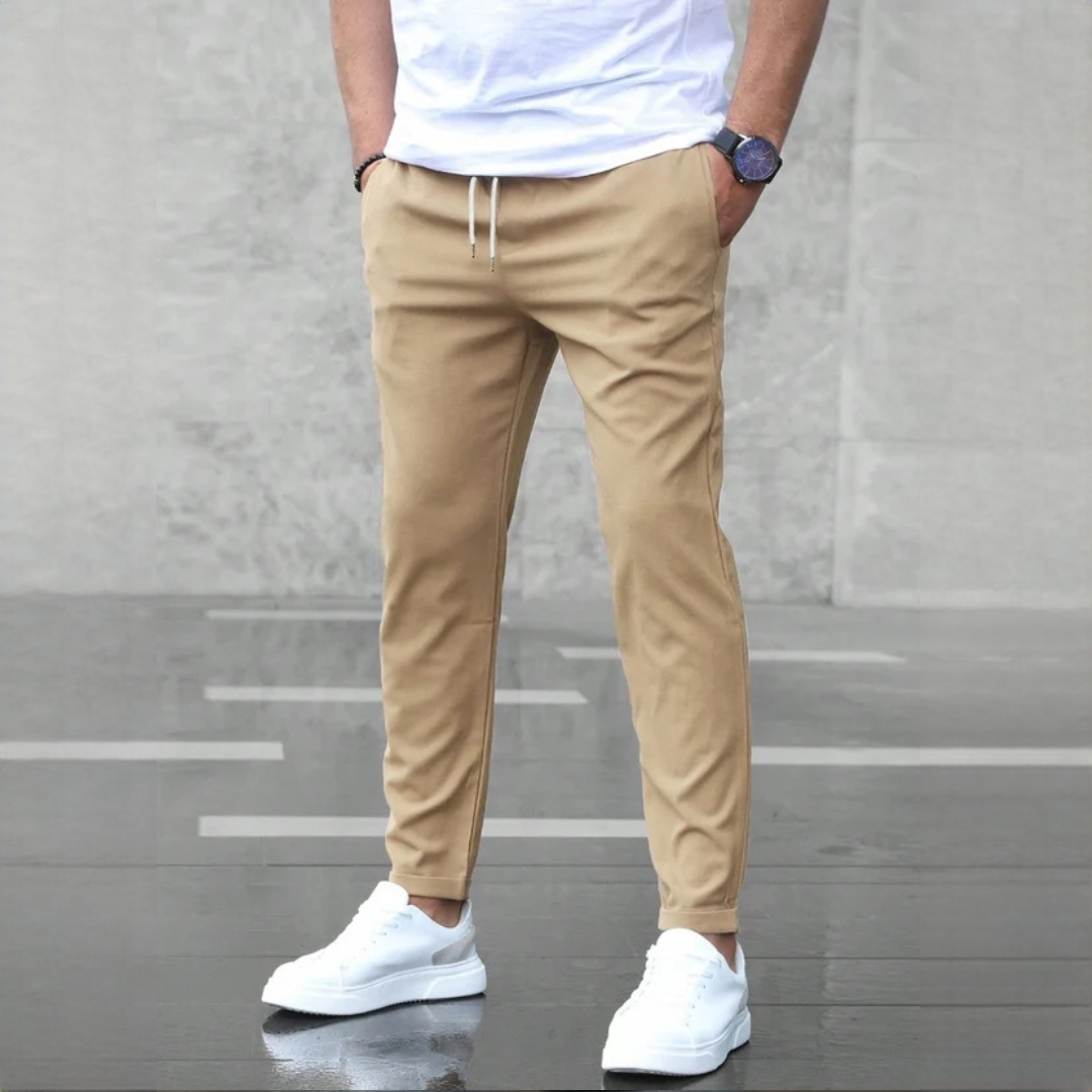 Nico - Pantaloni stilati și confortabili din material elastic