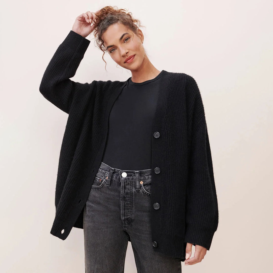 Leah - Cardigan oversized din cașmir pentru femei