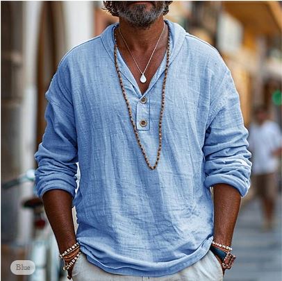 Rolando - Lejeră, ușoară cămașă din in pentru bărbați