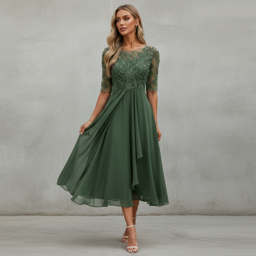 Yara - Rochie midi elegantă