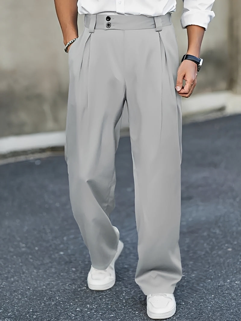 Barnes - Pantaloni Eleganți cu Picior Larg