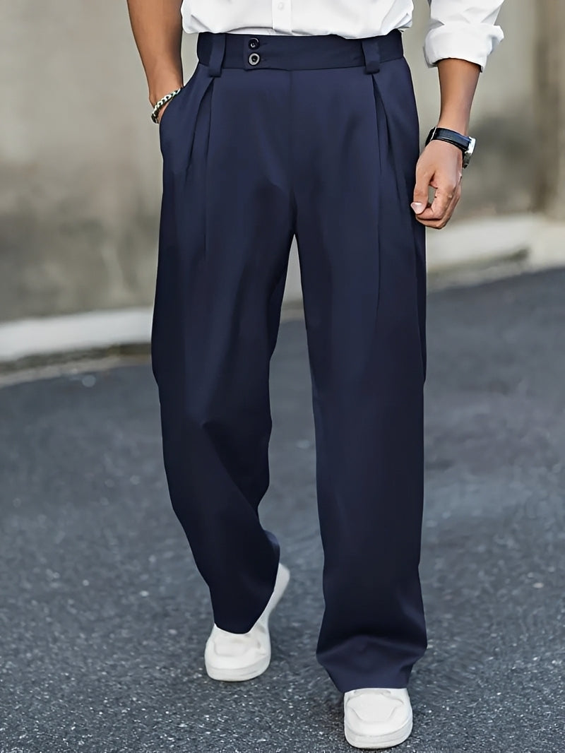 Barnes - Pantaloni Eleganți cu Picior Larg