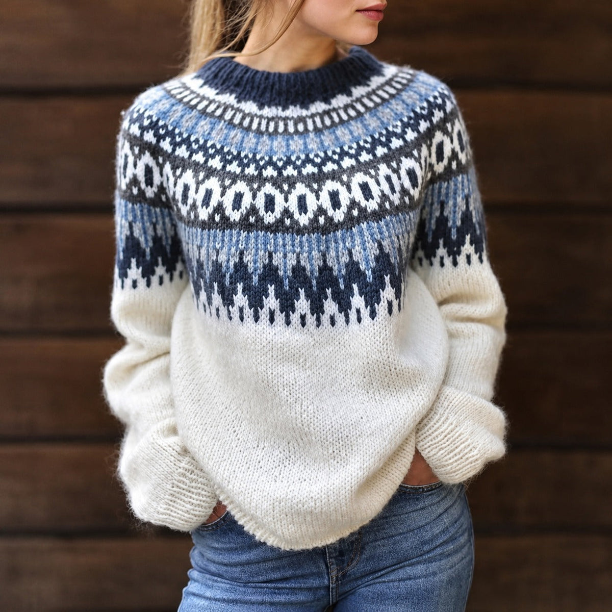 Estelle - Pulover cald în stil nordic