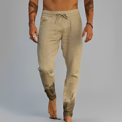 Eladio - Pantaloni lejeri cu șiret pentru bărbați