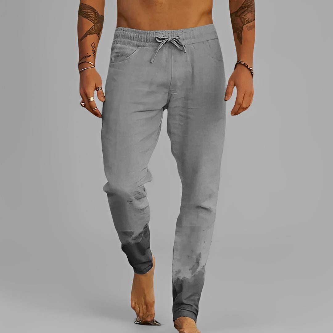 Eladio - Pantaloni lejeri cu șiret pentru bărbați